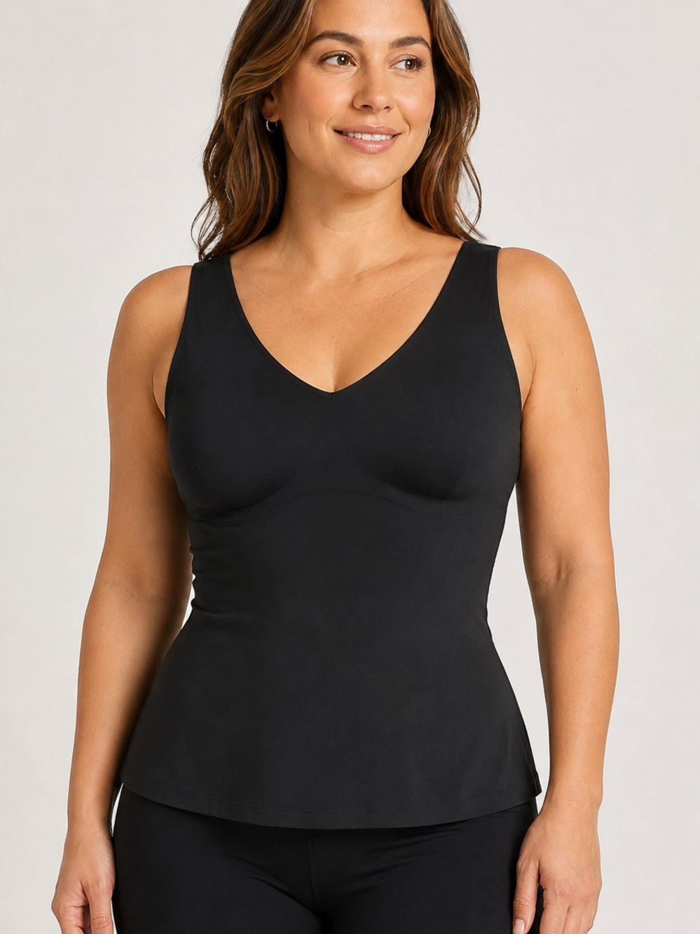 Knix LuxeLift Evolution Black Built-In Bra Tank